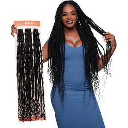 Urban Beauty Queen B Braid Synthetic Butterfly Goddess Locs 3X Value Pack 28 Inch Color 30